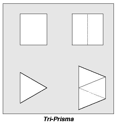 nicht-rotierter Tri-Prisma