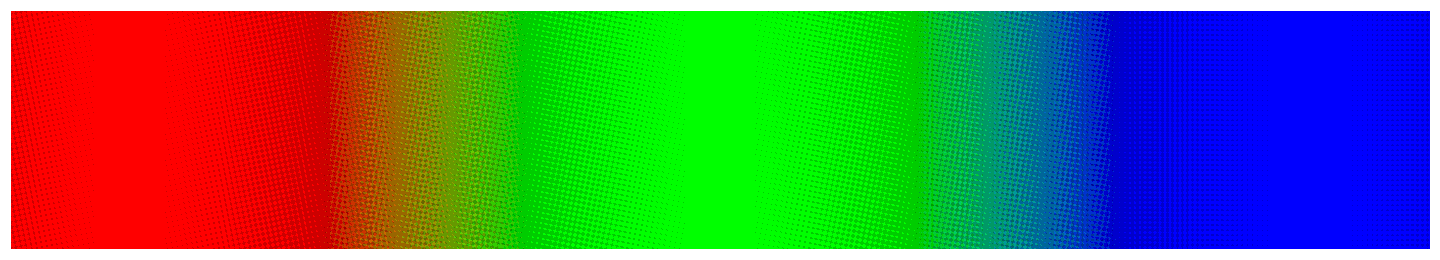 Farbband RGB quadratisch