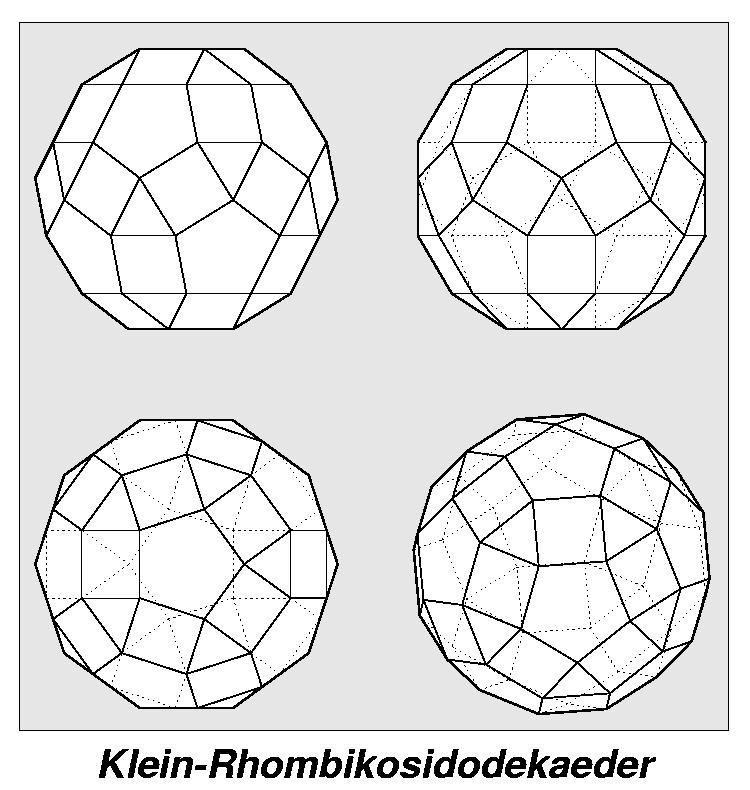 Klein-Rhombikosidodekaeder (3,4,5,4) in 4-Seiten-Ansicht