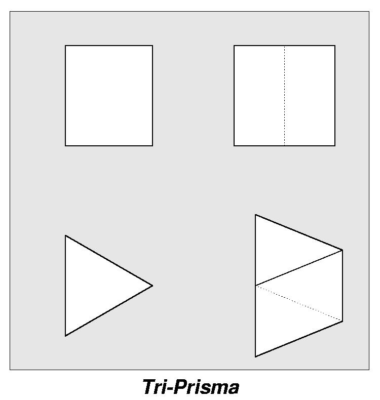 Tri-Prisma (3,4,4) in 4-Seiten-Ansicht