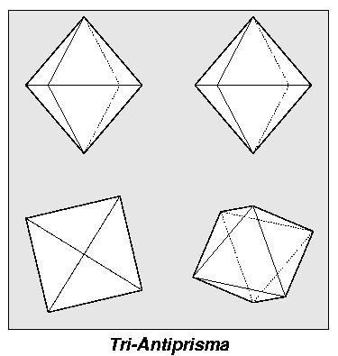 rotierter Tri-Antiprisma