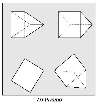 rotierter Tri-Prisma