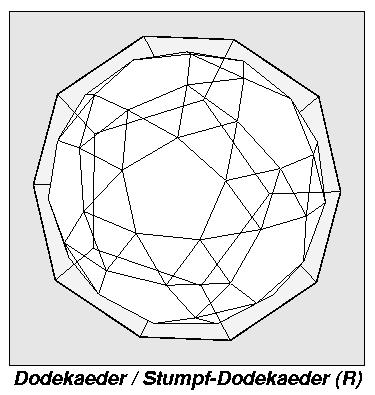 Dodeka-/Stumpf-Dodekaeder; Blickrichtung wie Morph-Filme