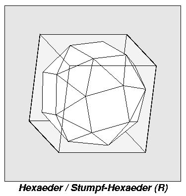 Hexa-/Stumpf-Hexaeder; Blickrichtung wie Morph-Filme